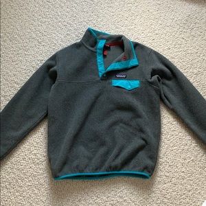 Patagonia teal fleece